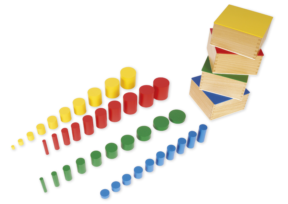 TimeTEX Farbige Zylinder "Montessori Premium" TimeTEX Farbige Zylinder "Montessori Premium"