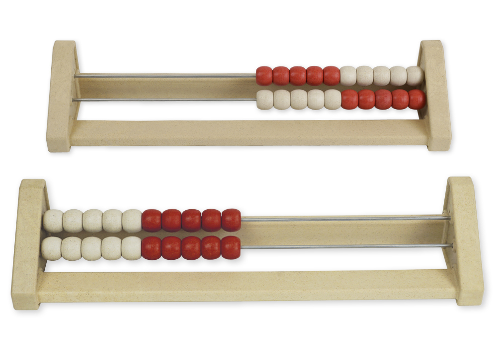 Hagemann Rechenrahmen für 20-er Zahlenraum rot/weiß