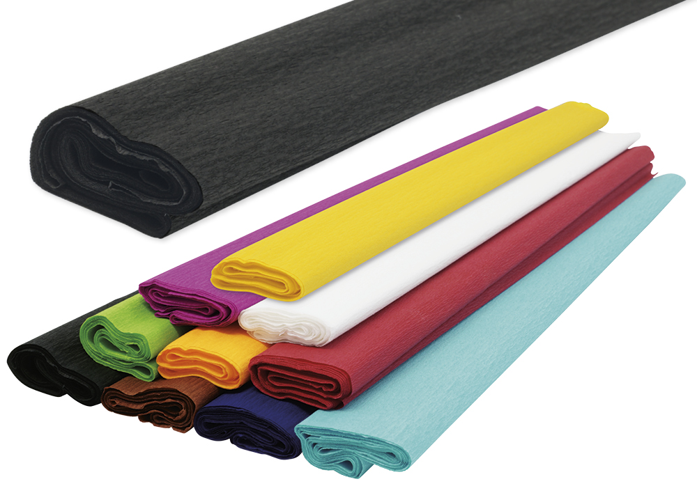 TimeTEX Krepppapier, 10 Rollen à 0,5x2,5 m