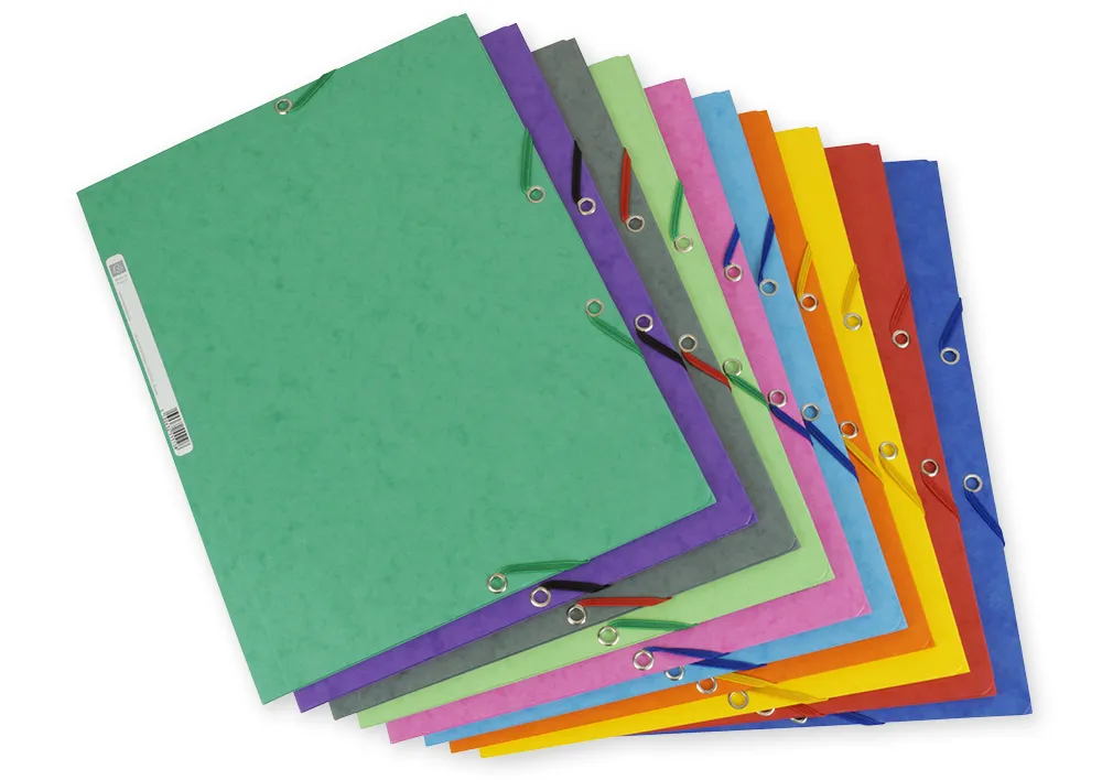 Set Sammelmappe aus Pappe A4-Plus, 10 Stück, farbig