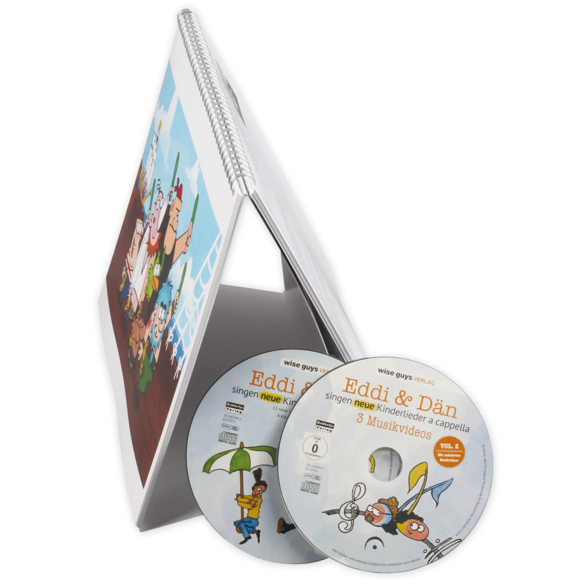 Buch "Die Piraten", 14 Seiten, Kniebuch mit Musik-CD