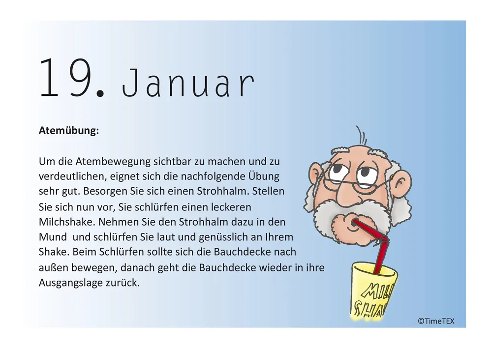 TimeTEX Aufstell-Kalender für die Stimme, A6