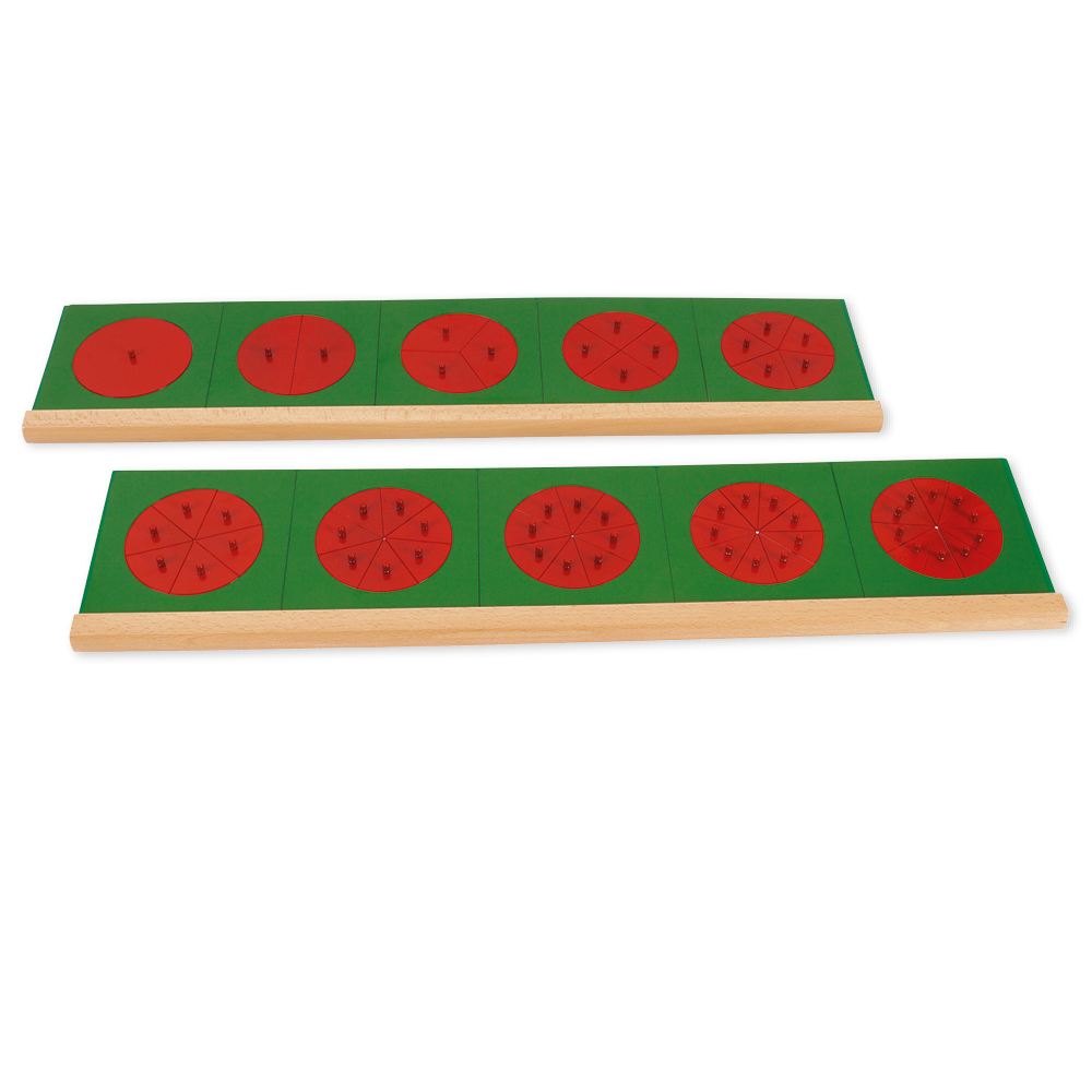TimeTEX 2 Ständer für die Metallenen Bruchrechenkreise "Montessori Premium"