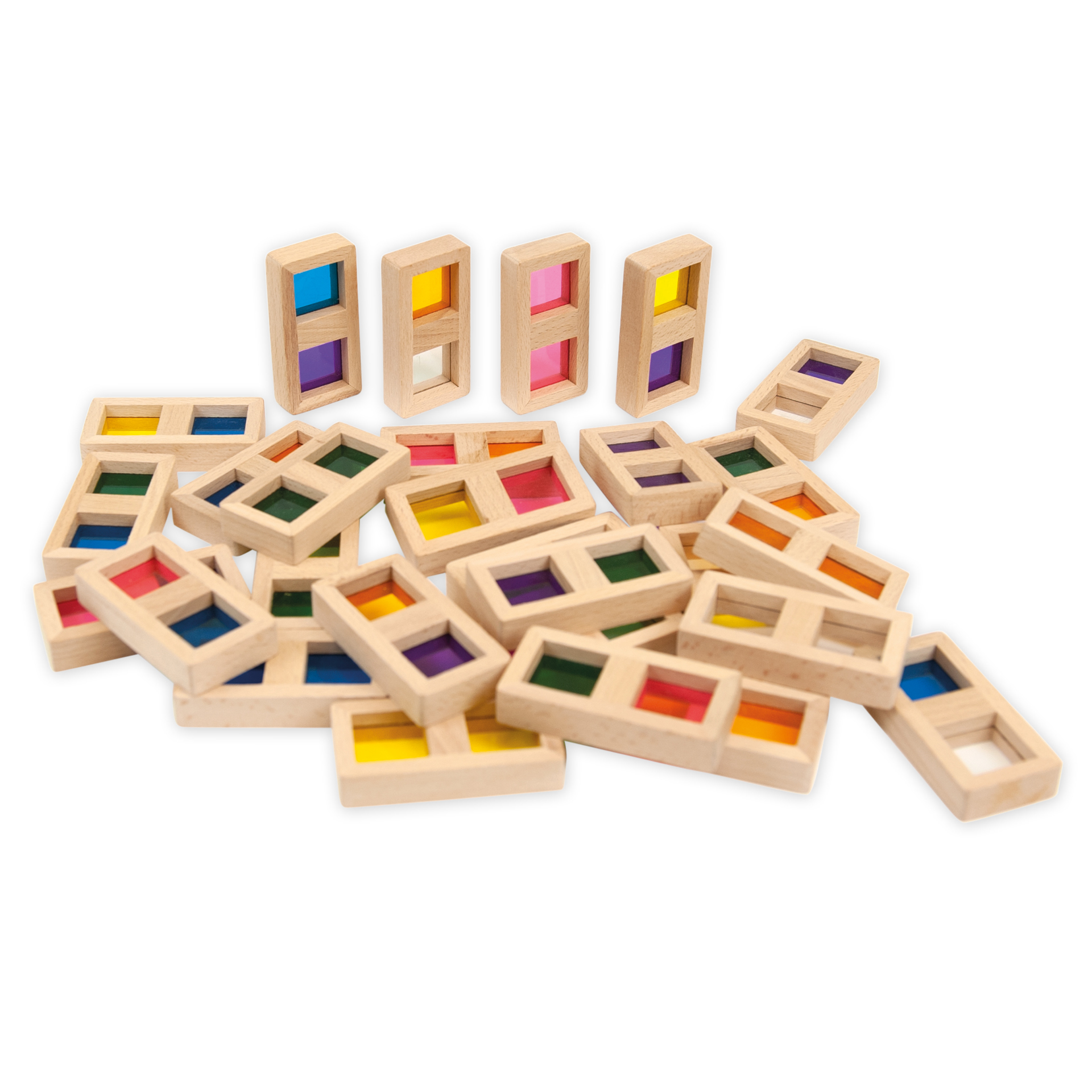 Farb-Domino "Regenbogen", 29-tlg.