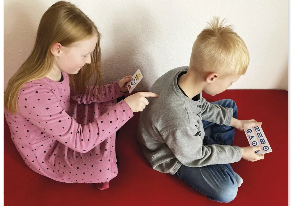 Lernspiel "Was fühle ich auf dem Rücken?", 36-tlg.