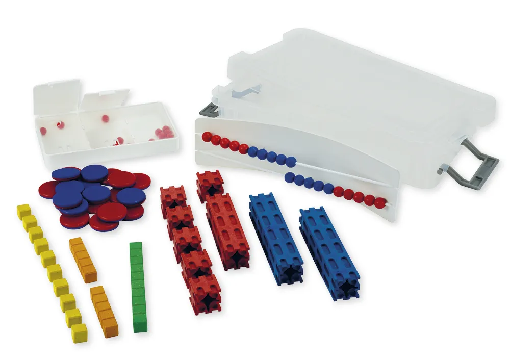 Klassensatz Mathe-Basis-Set Plus Zahlenraum bis 20, rot/blau, 20 Stück, in Box