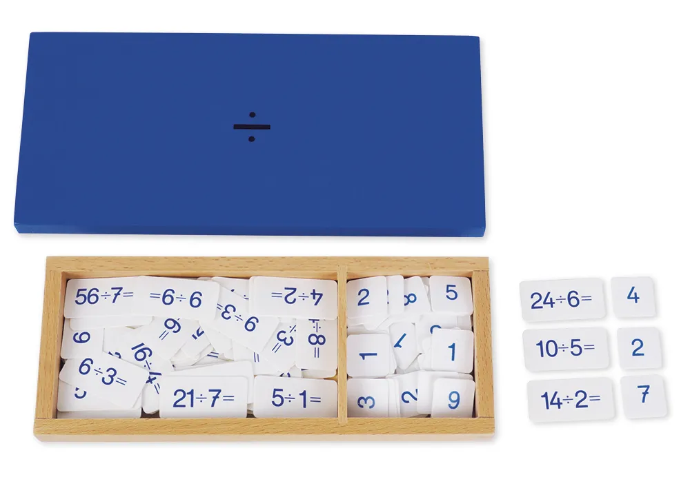 TimeTEX Kasten mit Divisionsaufgaben "Montessori Premium"