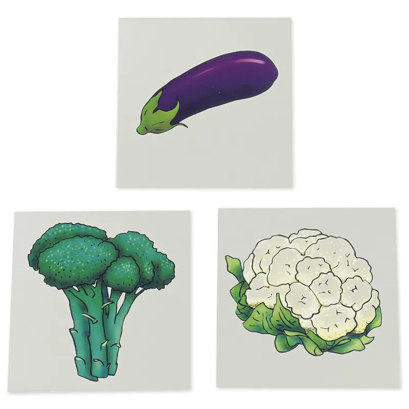 Cutiuța cu imagini "Vocabular" - fructe, legume, produse alimentare