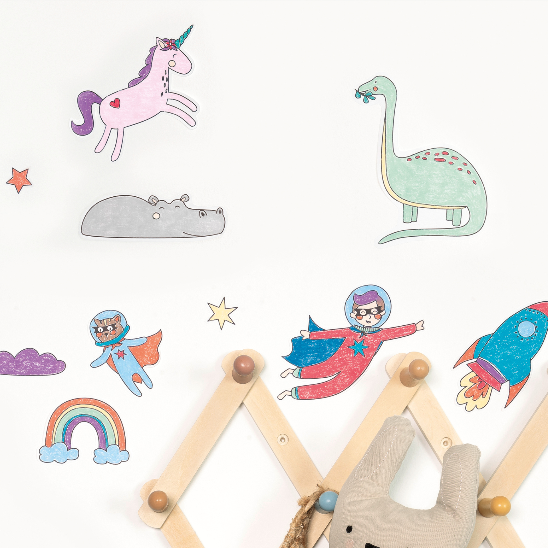 TimeTEX Malpapierrolle mit Motiven "Adventure", 30 cm x 4 m