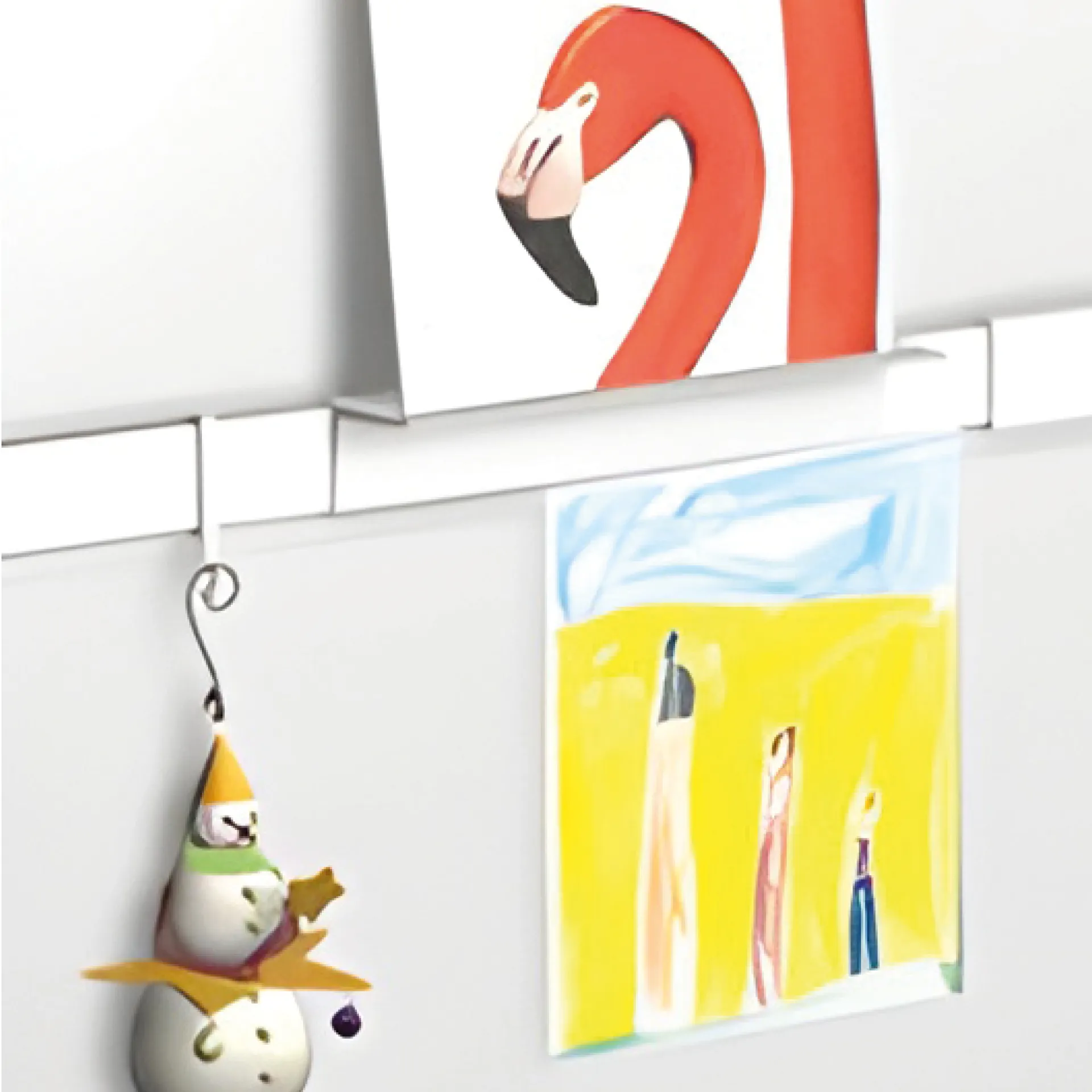 Haken für Info-Leiste, weiß, 1 Stück