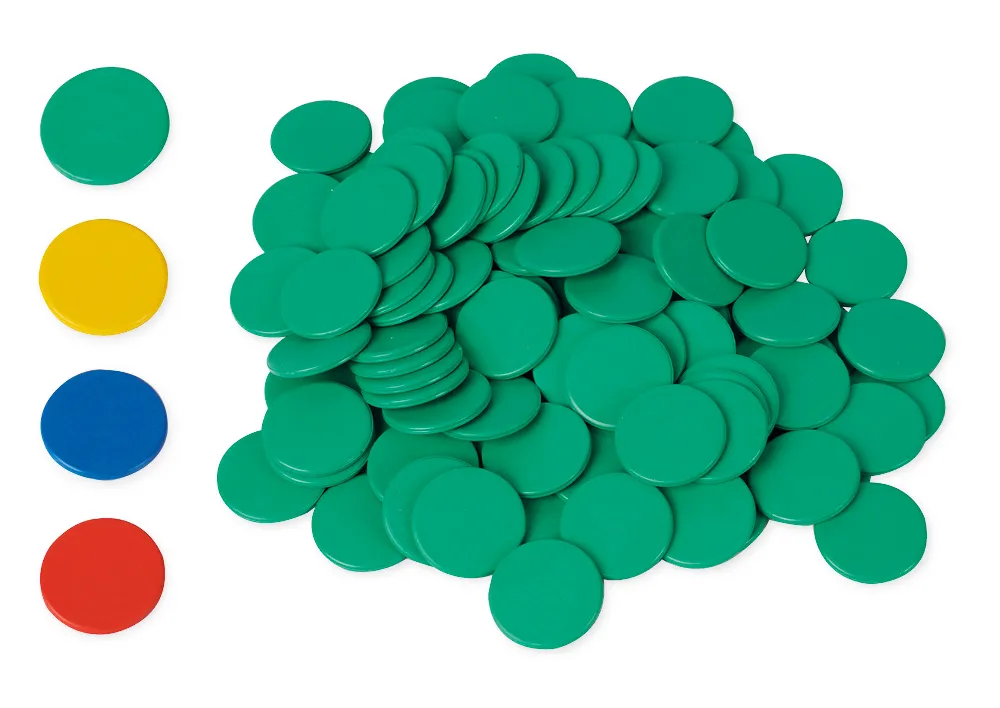 Fiches van RE-Plastic, ondoorzichtig, 100 stuks