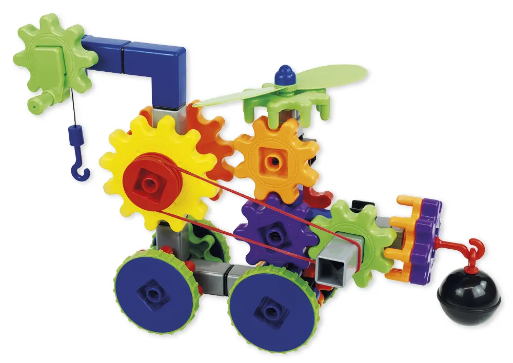 Zahnrad-Spiel, verschiedene Bauteile, 116-tlg.