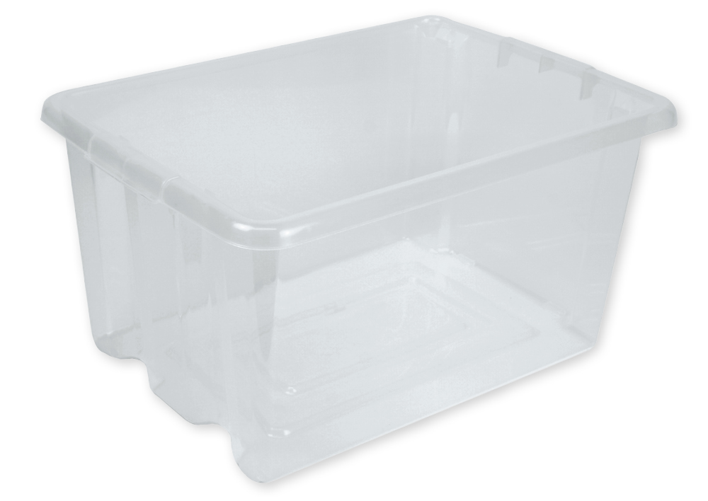 Hagemann Kunststoff-Box transparent, ohne Deckel, 14 Liter