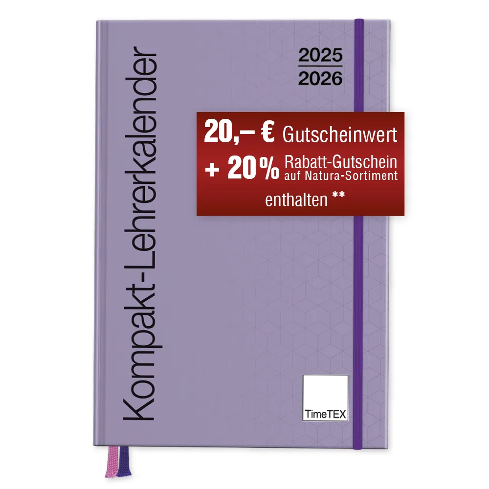 TimeTEX Kompakt-Lehrerkalender A4-Plus 2025/2026