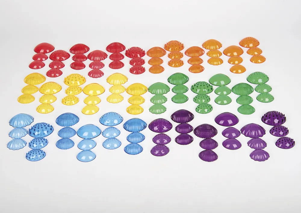Muschel-Set, transparent und taktil, 108-tlg. Muschel-Set, transparent und taktil, 108-tlg.