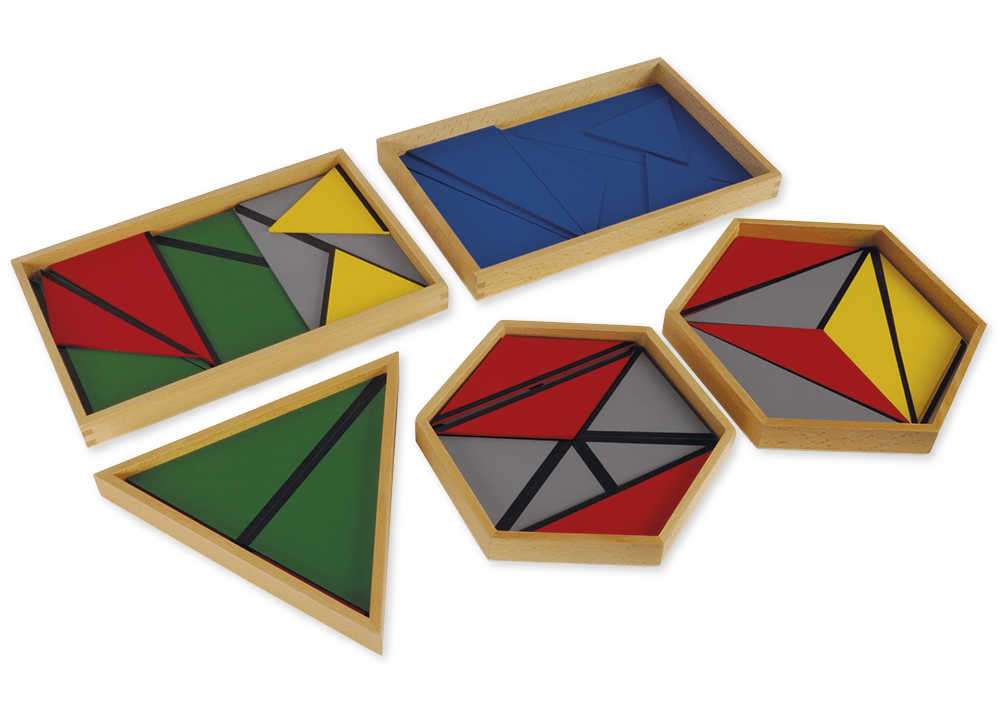5 boîtes de triangles constructeurs TimeTEX « Montessori Premium »