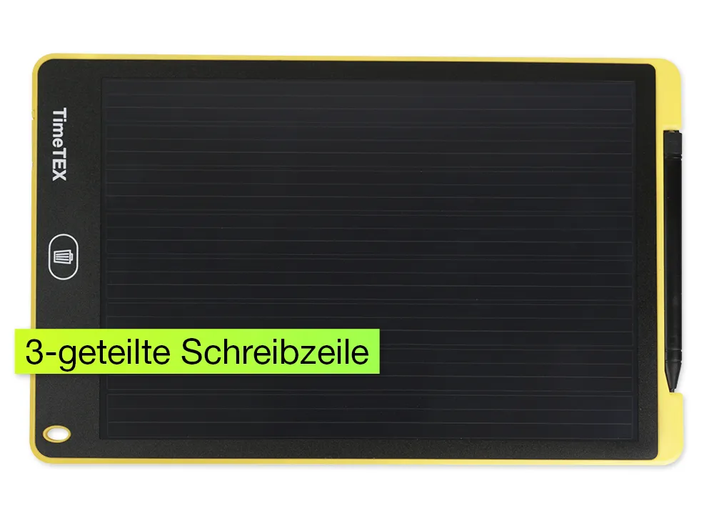 Digitalkort SDZ "A4-S", svart display, 3-delad skrivlinje