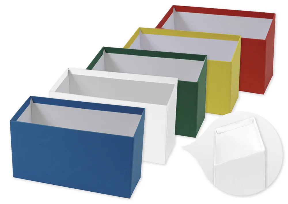 Cutie pentru fișe A6, din carton, joasă în față