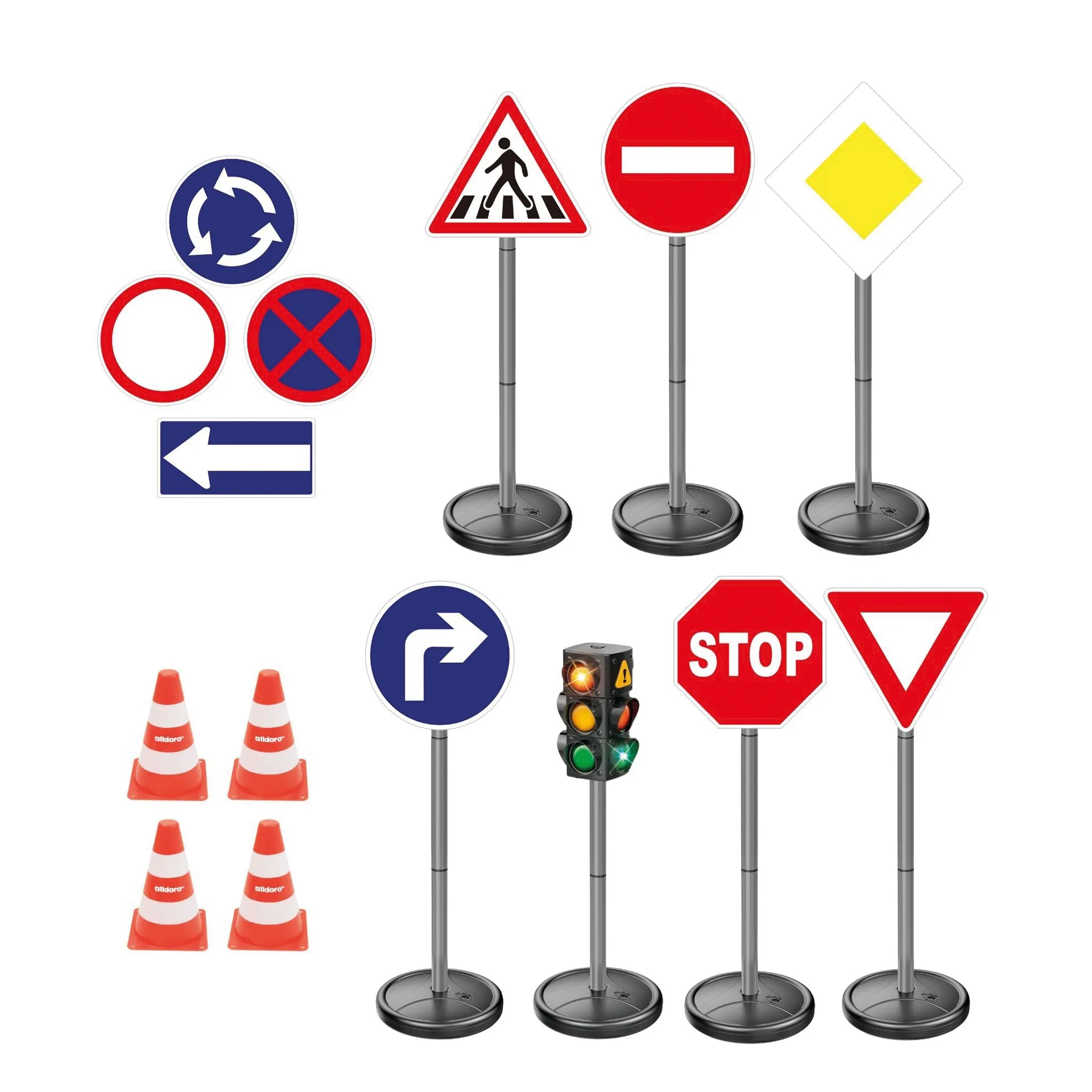 Set "Verkehrszeichen" XXL, 49-tlg.