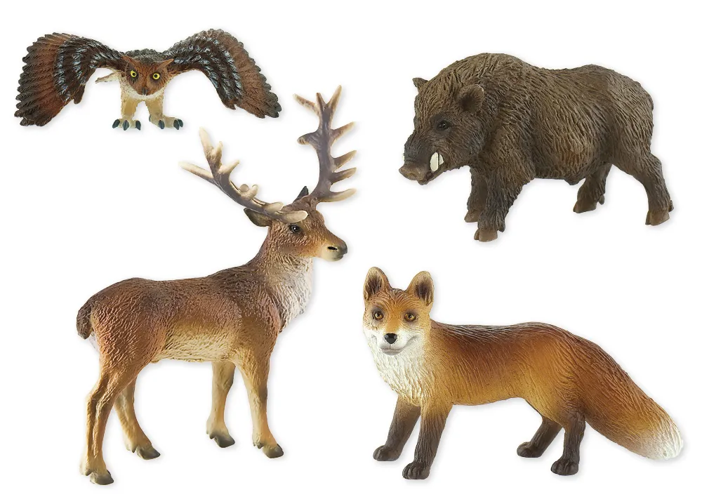 Set Wald- und Feld-Tiere, 9-tlg.