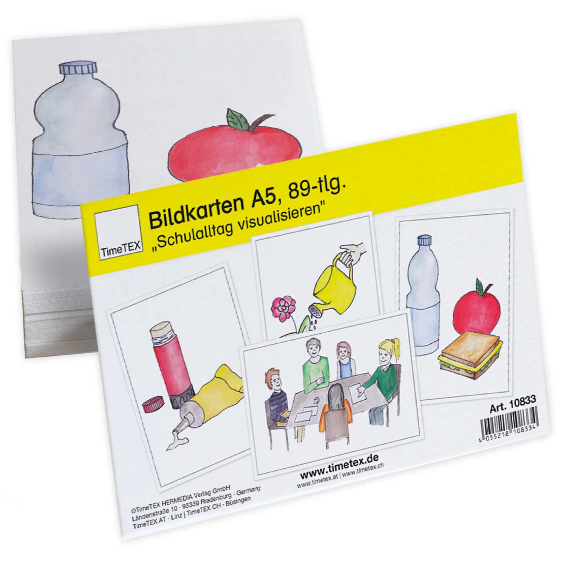 Karty obrazkowe TimeTEX „Wizualizacja dnia szkolnego”, 89 szt.