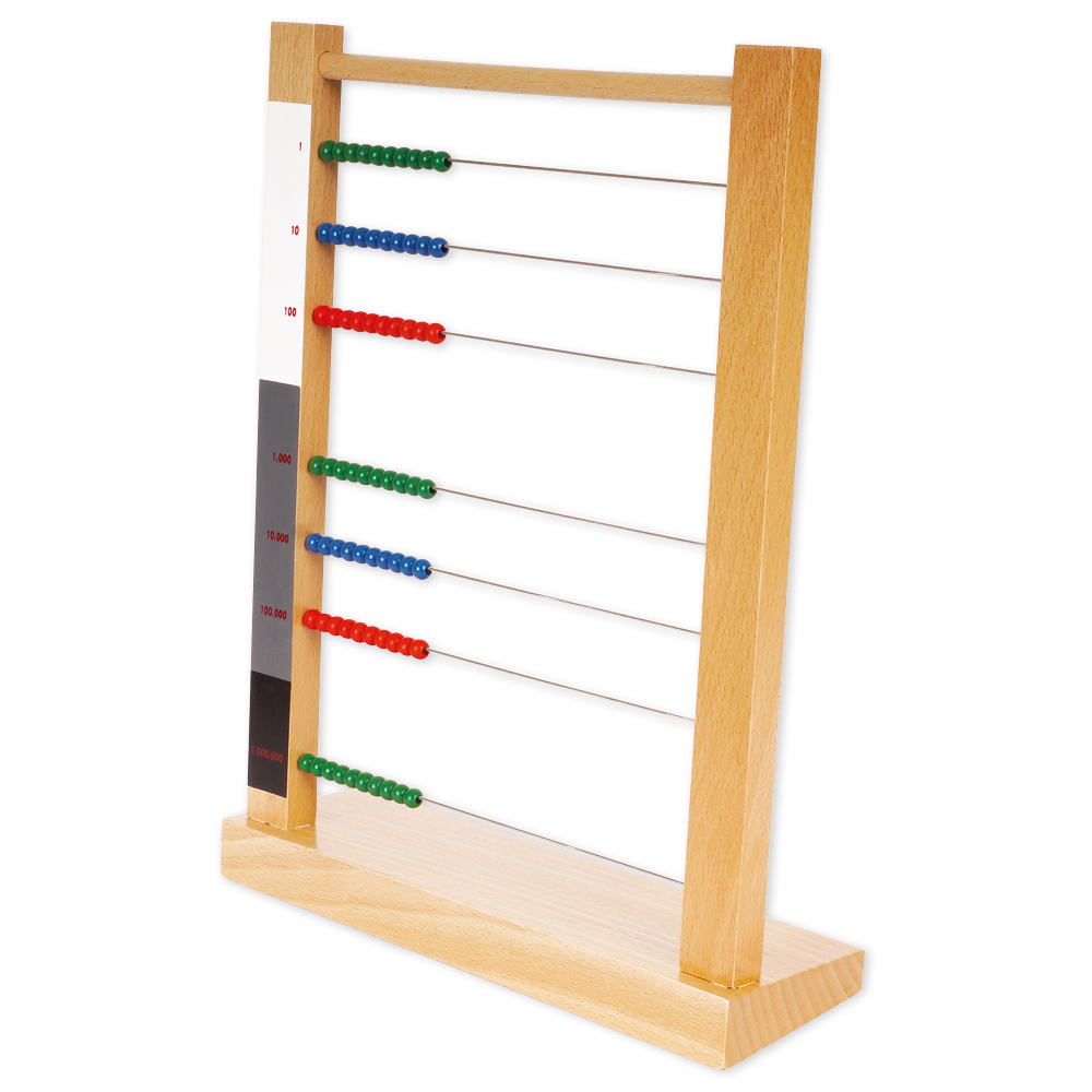 TimeTEX Didelis karoliukų rėmelis "Montessori Premium"