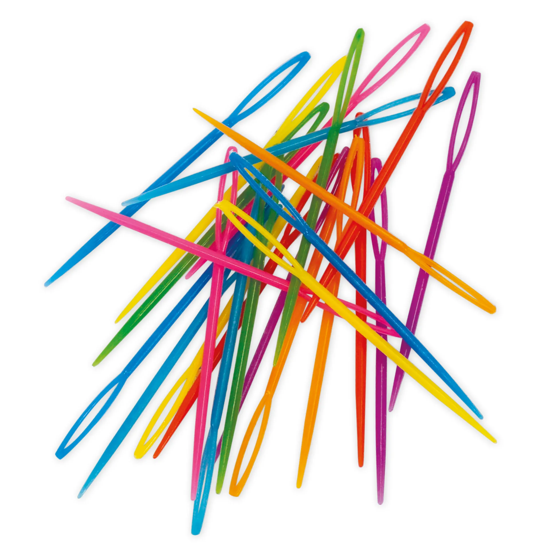 Sticknadeln aus Kunststoff, farbig, 32 Stück Sticknadeln aus Kunststoff, farbig, 32 Stück