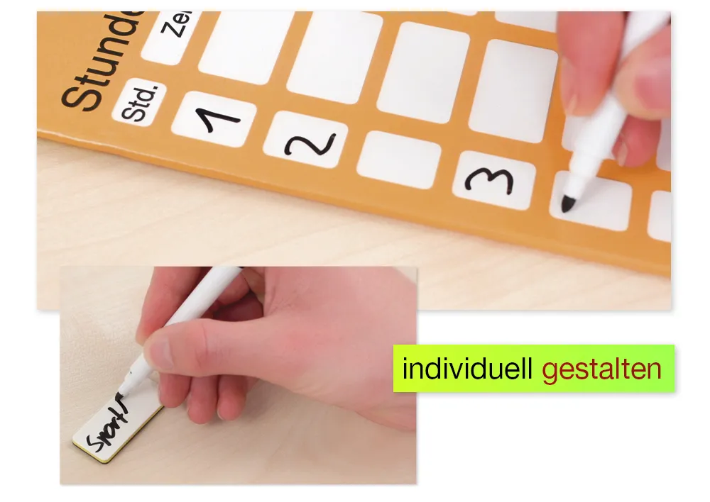 TimeTEX magnetisk tidtabell, ca 41 x 28 cm