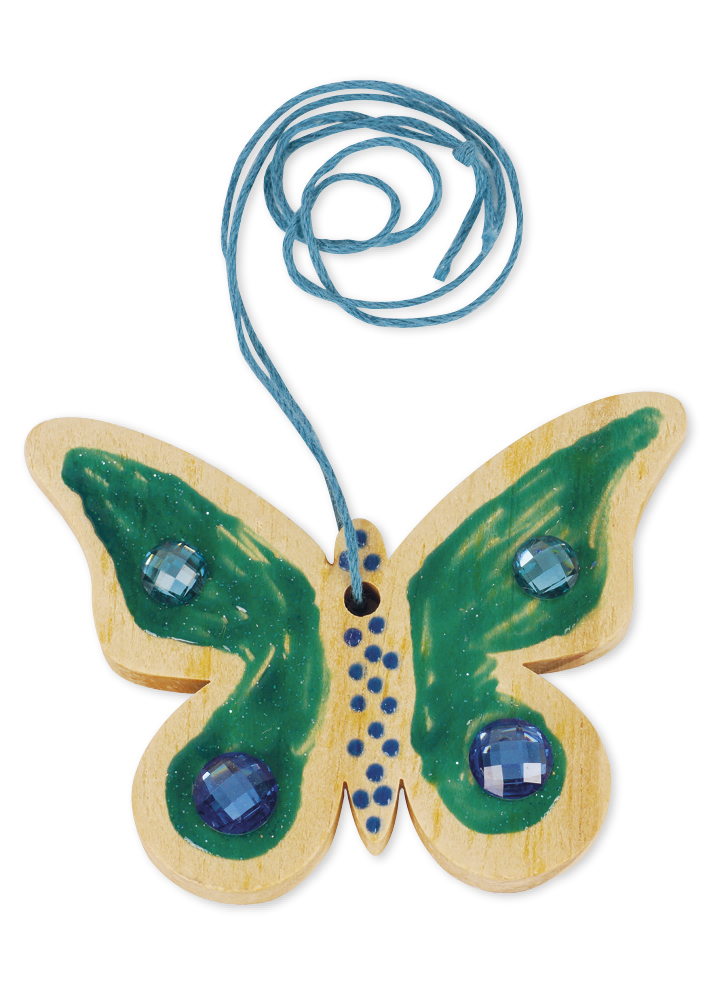 Schmetterlinge aus Holz, groß, 20 Stück