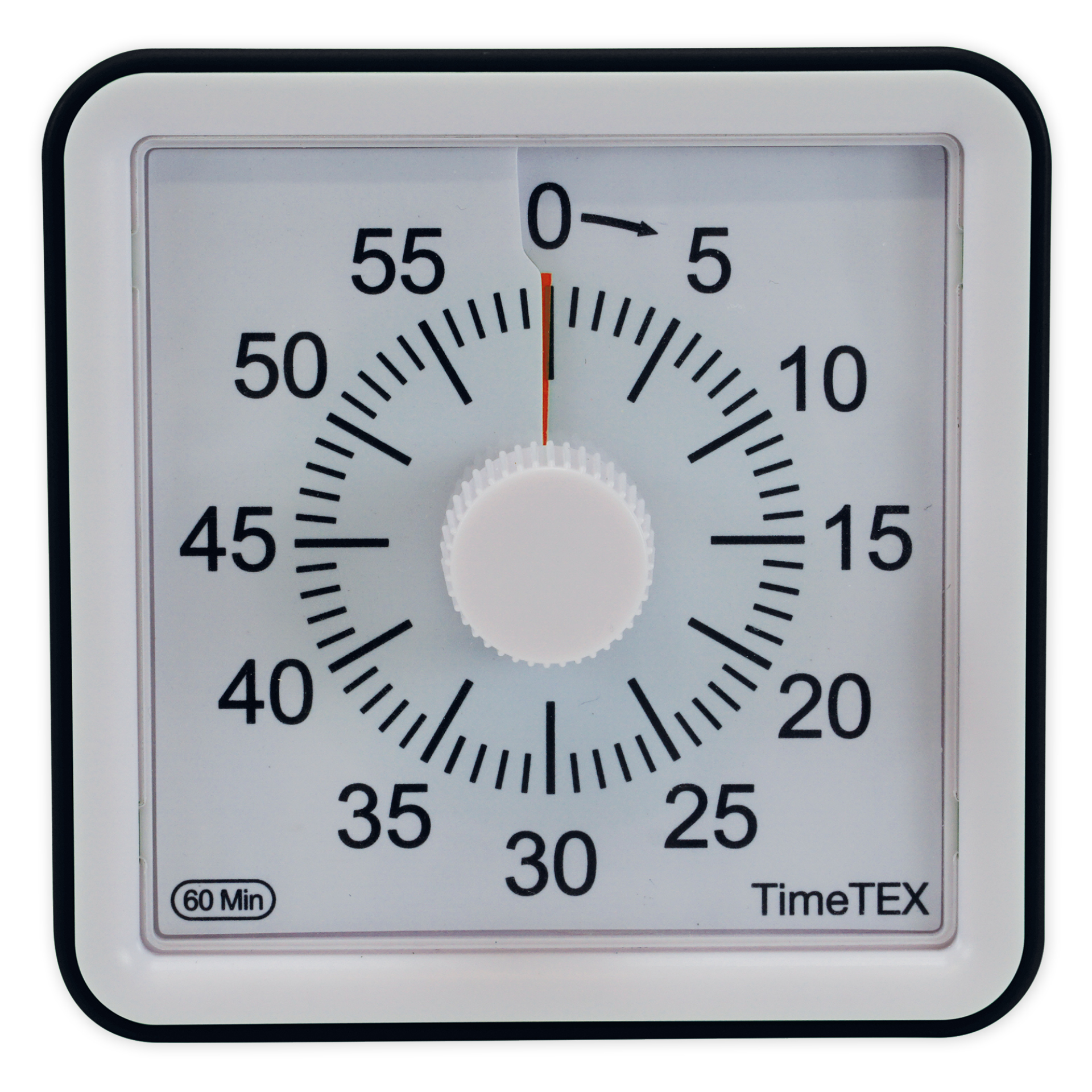 Kompaktowy zegar TimeTEX „Silent” z tarczą zegara z sygnalizacją świetlną