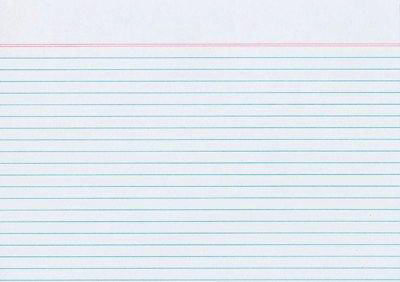 Karteikarten A6, weiß, liniert, 100 Stück