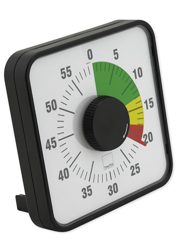 Zeitdauer-Uhr "Automatik" magnetisch, 19x19 cm, mit Ampelscheibe