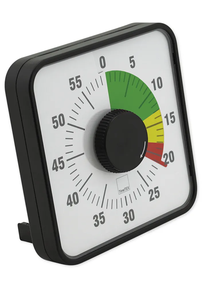 Zeitdauer-Uhr "Automatik" magnetisch, 19x19 cm, mit Ampelscheibe