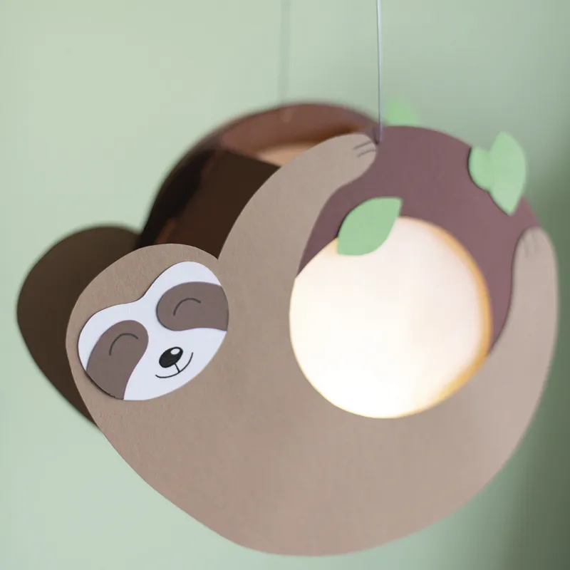 Laternen aus Kraftkarton, 19 cm ø, 5 Stück