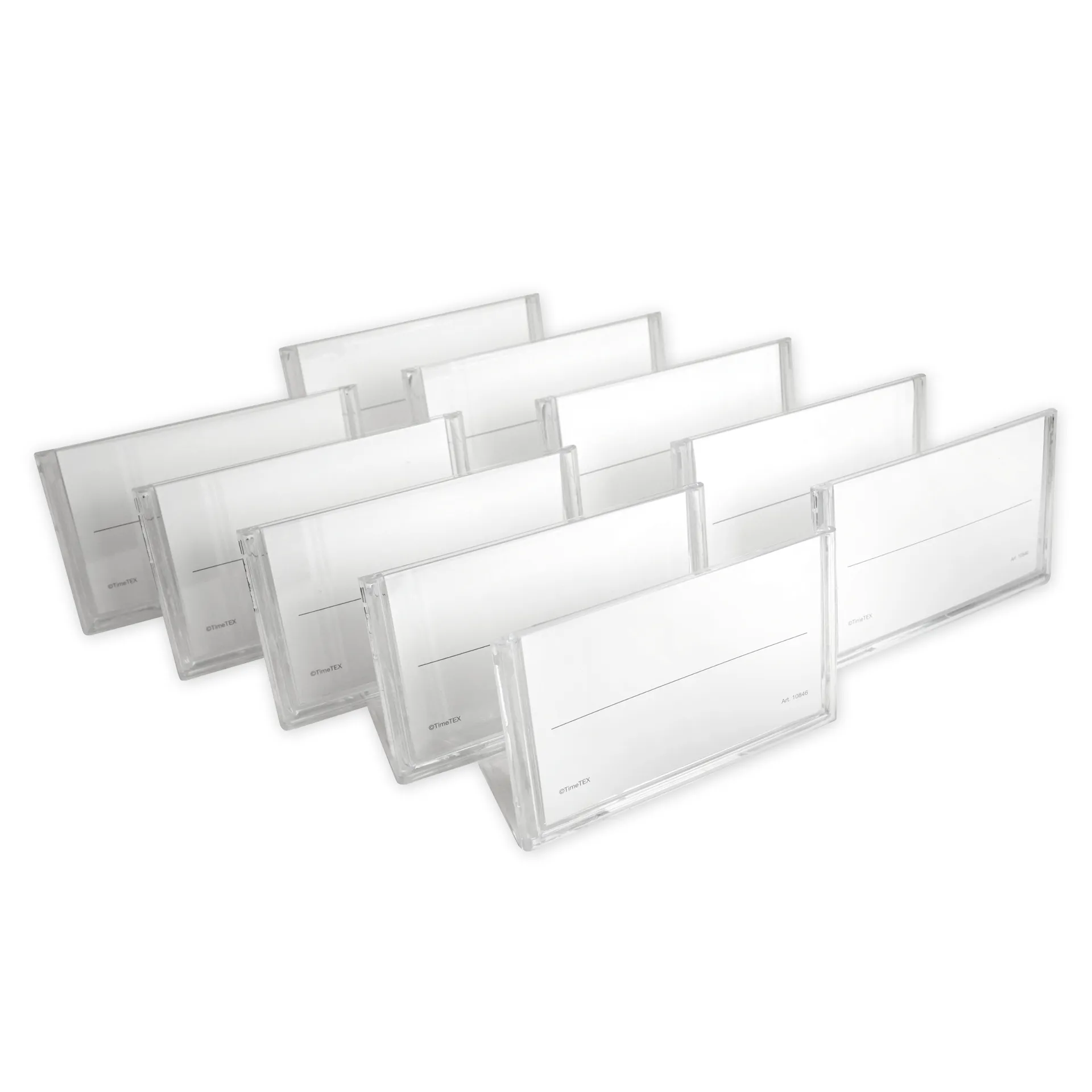 TimeTEX Set Namensschild-Aufsteller, 10-tlg.