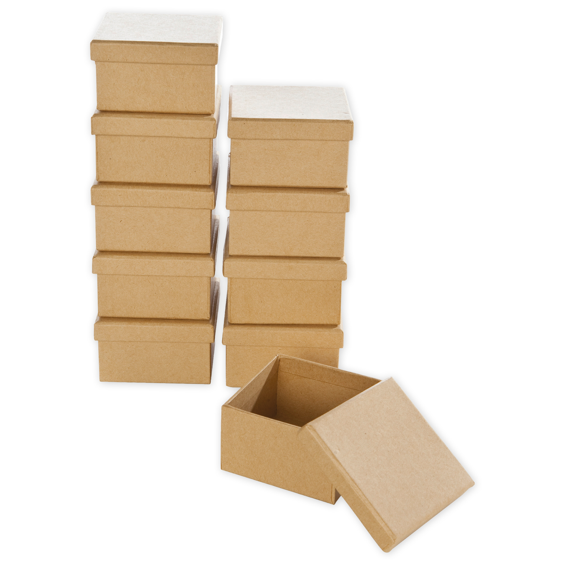 Hagemann Pappboxen eckig, 10 Stück