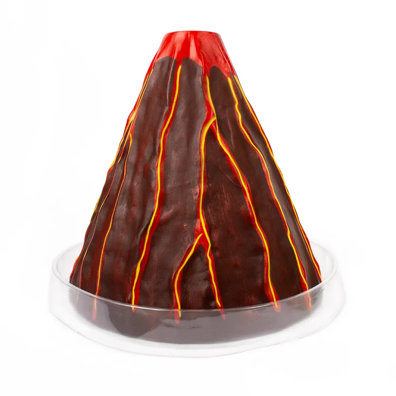 Modell "Ausbrechender Vulkan mit Querschnitt", 5-tlg.