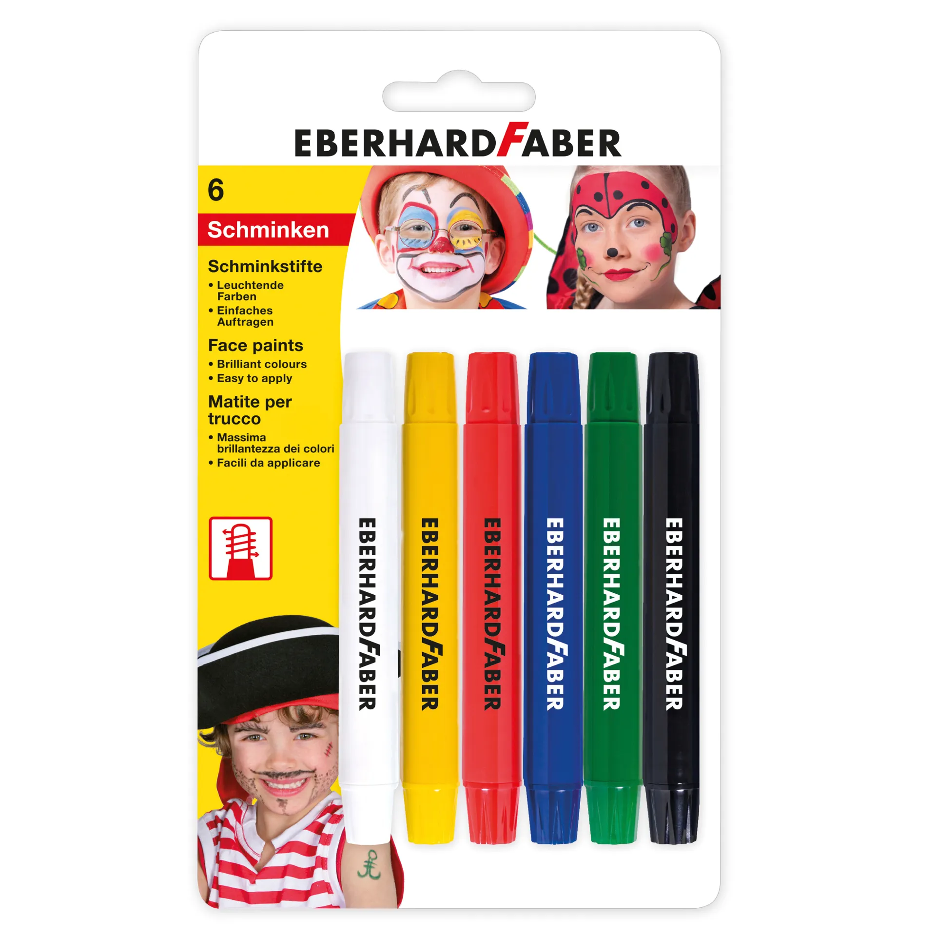 Eberhard Faber Schminkstifte, 6-tlg.