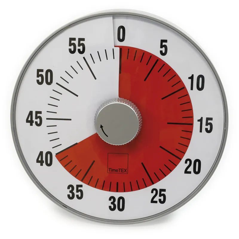 TimeTEX Zeitdauer-Uhr "lautlos" L, 19 cm ø