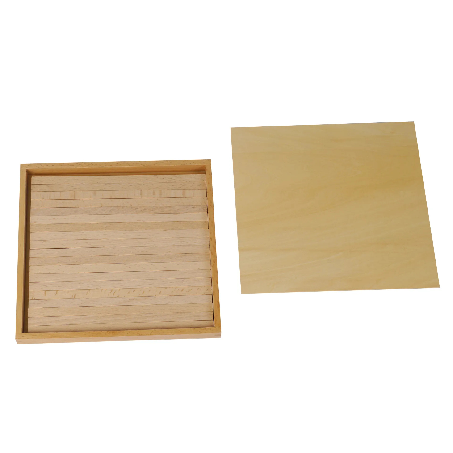 TimeTEX Kasten mit Prismen zur Braunen Treppe "Montessori Premium"