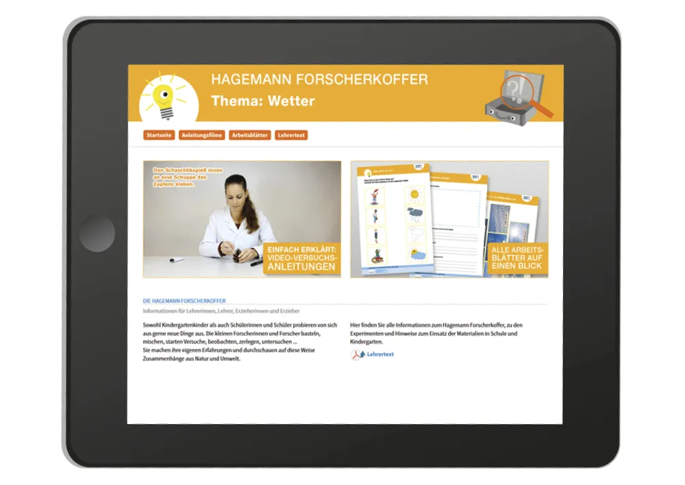 Forscherkoffer "Strom - Energie - Feuer", 50-tlg.