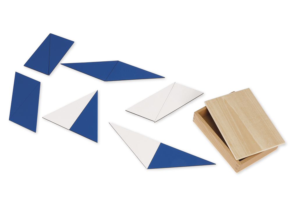 TimeTEX 12 blauwe driehoeken "Montessori Premium" TimeTEX 12 blauwe driehoeken "Montessori Premium"