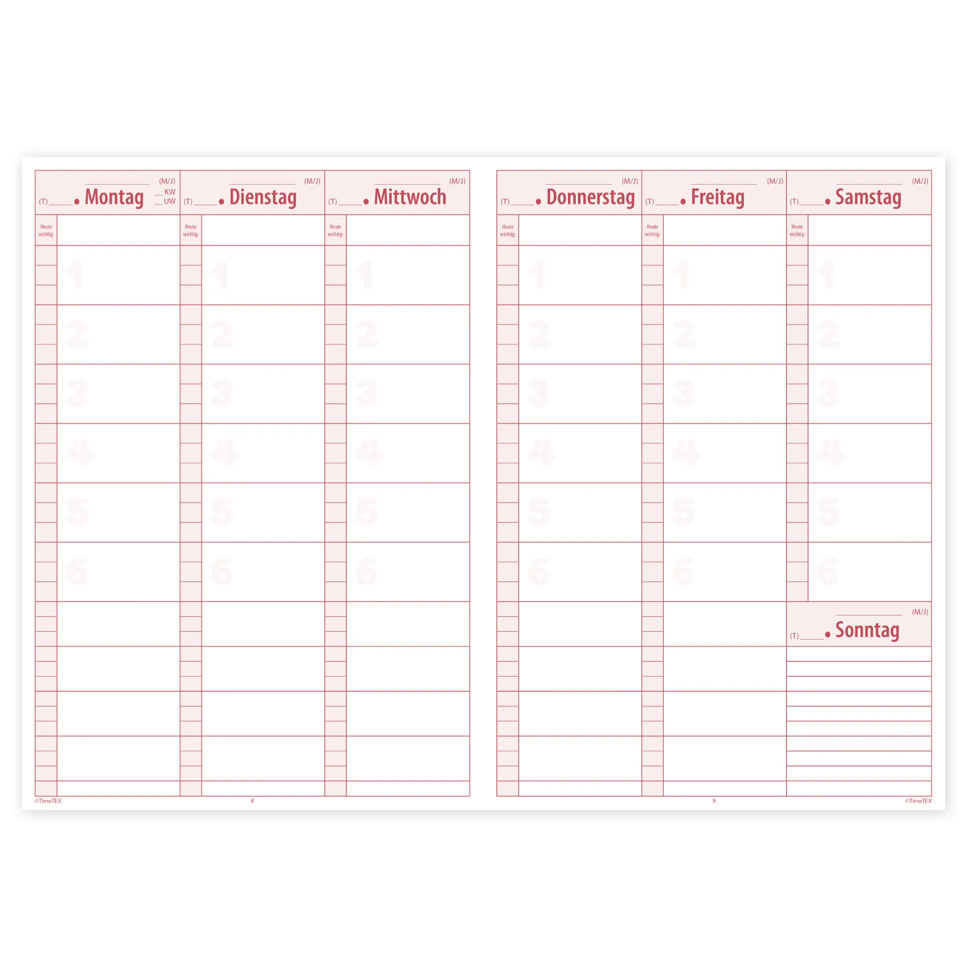 TimeTEX Unterrichts-Planer Universal, A4