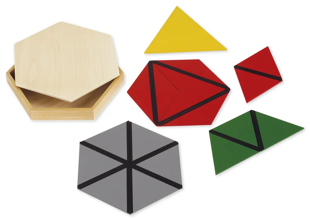 5 boîtes de triangles constructeurs TimeTEX « Montessori Premium »
