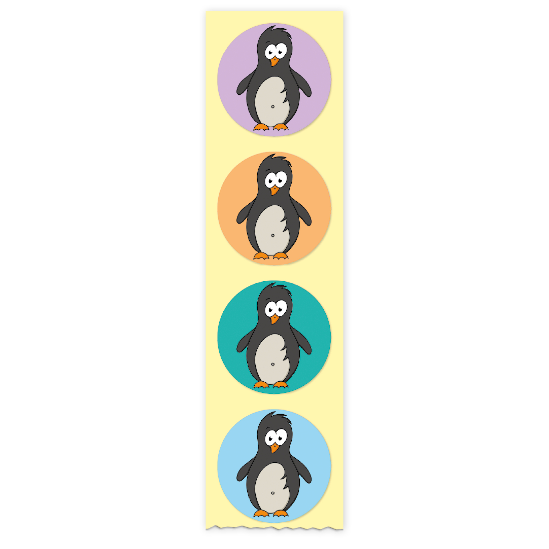 Belobigungs-Aufkleber "Pinguin" in Spender-Box, 500 Stück Belobigungs-Aufkleber "Pinguin" in Spender-Box, 500 Stück