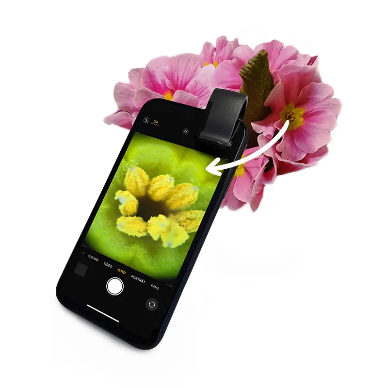 Handy-Mikroskop "Super" 200-fach, 35x65 mm