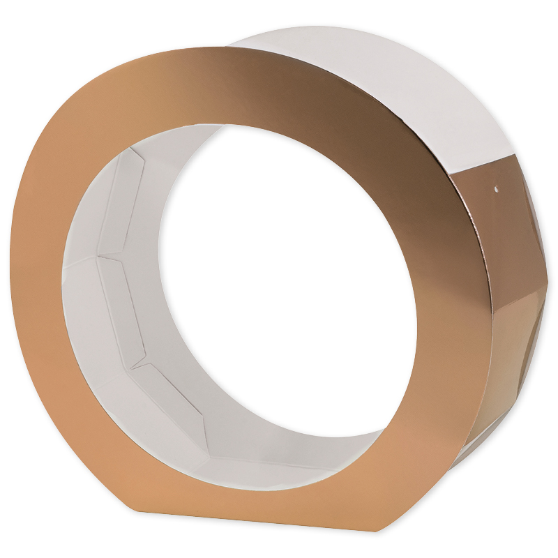 Laternen aus Metallic-Karton, 19 cm ø, 5 Stück farbig sortiert