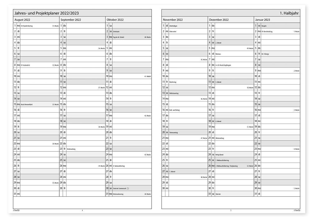 Natura-Planer-Set 2025/2026 A5