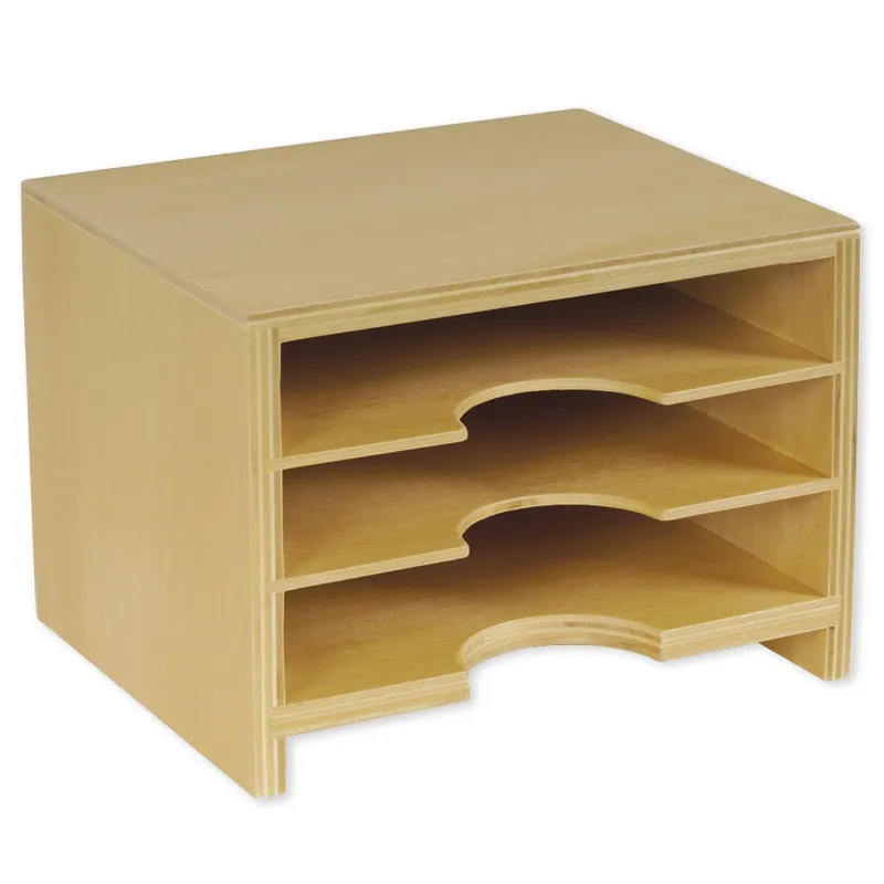 TimeTEX box med 3 fack för de botaniska korten "Montessori Premium"