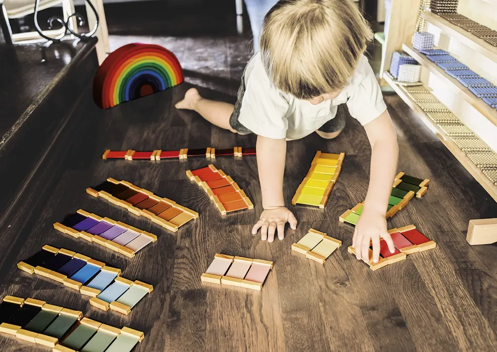 TimeTEX Farbtäfelchen, Satz 2, 11 Paare "Montessori Premium"